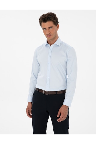 Pierre Cardin Erkek Açık Mavi Gömlek Basic 50313178-vr003 Açik Mavi