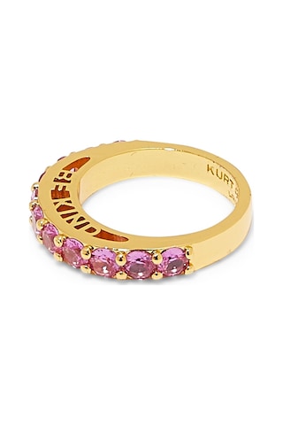 Be Kind Band Ring, Renkli Kristalli Yüzük Pembe