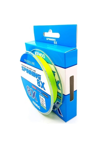 Kendo Spınnıng 8x Fıghtıng 150 Mt Örgü İp Apple Green 0,21mm