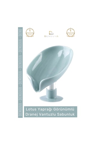 Sabunluk Vantuzlu Silikon Banyo Mutfak Lavabo Kendi Kendine Boşaltan Su Tutmaz Giderli Katı Sabunlu Çok Renkli