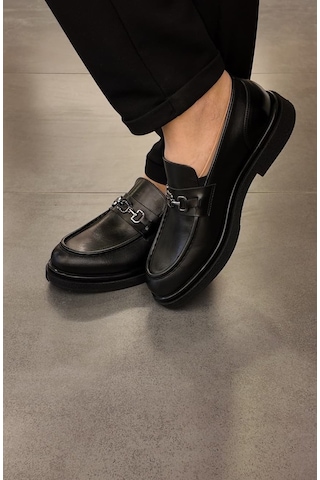 Msport Premium 4832 Loafer Hakiki Deri Erkek Ayakkabı Siyah