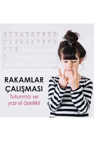 Rakamlar Çalışması Statik Kağıt Tahta