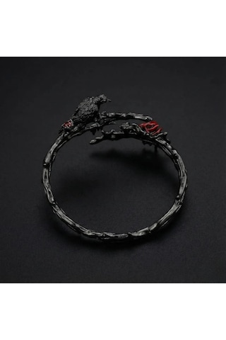 Dükkan Design Love And Deep Space Black Crow Bilekilk Antrasit