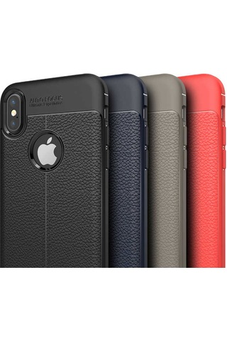 Apple Uyumlu iPhone Xs Max 6.5 Kılıf Zore Niss Silikon Kapak Kırmızı