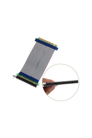 Alfais 5146 Pci-E Express 16X to 16X Dişi Erkek Riser Uzatma Kablosu