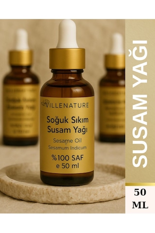 Villenature Soğuk Sıkım Susam Yağı Sesame Oil Sesamum Indicum 50 Ml