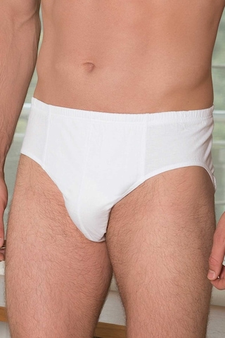 Man0016 1001 Anıl Iç Giyim Erkek Pamuk Klasik Slip 0016 Beyaz