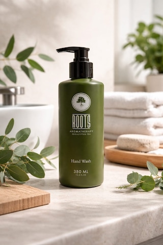 Roots Aromatherapy Okaliptüs Çayı Özlü Sıvı El Sabunu 380 Ml Ferahlatıcı & Nemlendirici El Yıkama Jeli