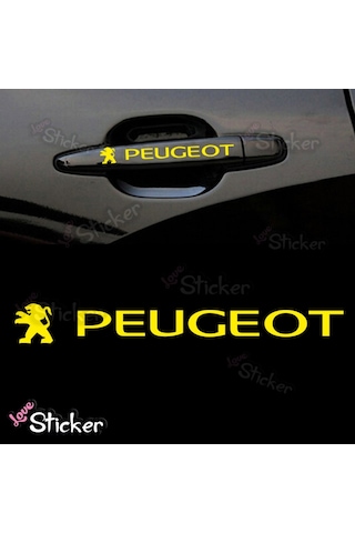 Peugeot Kapı Kolu Ve Jant Oto Sticker, Araba Sticker