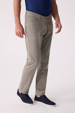 Erkek Yeşil Slim Fit Üst Cep Kanvas Pantolon