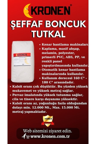 Kronen Şeffaf Boncuk Tutkal 25 KG