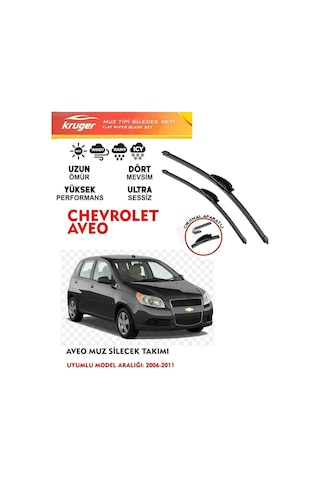 Chevrolet Aveo Ön Cam Muz Muz Silecek Takımı 1.4 1.2 Motor Araca Özel Aparat 2006 - 2011