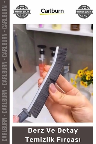 Derzfırçası Ergonomik Dayanıklı İnce Tasarım Dar Mutfak Banyo Fayans Derz Detay Temizlik Fırçası