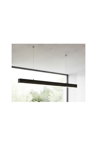 100cm Dekoratif Siyah Alüminyum Kasa Lineer Sarkıt Led Armatür - 6500k Beyaz Işık .