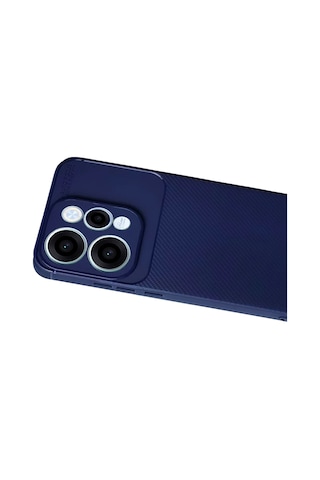 Cosmotex Newface Oppo Reno 15 Auto Focus Karbon Kapak - Lacivert