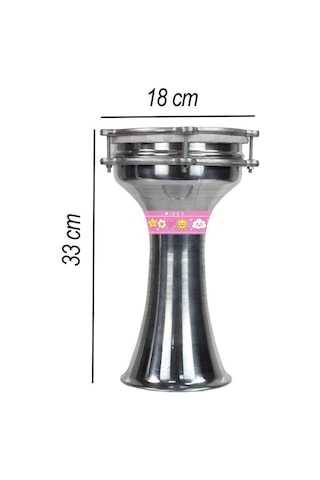 Midex Dbk-02pk Çocuklar İçin 2 Numara Alüminyum Darbuka Seti 33 X 18 Cm