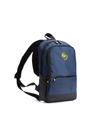 Newish Polo Unisex Minimal Sırt Çantası Laptop Bölmeli Şehir İçi Kullanım - New406 Lacivert