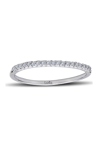 Lova 0,10 Karat Pırlanta Yarımtur Yüzük - 1030146