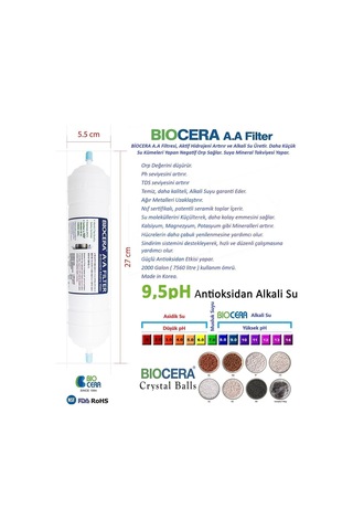 Aqua Bella Amerikan Filtreli Su Arıtma Cihazı Biocera Nsf Onaylı