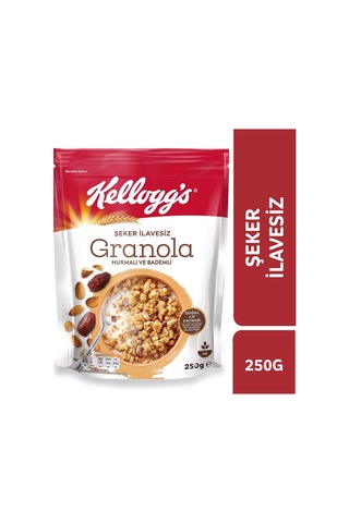 Kellogg's Şeker İlavesiz Hurmalı ve Bademli Granola 250 G