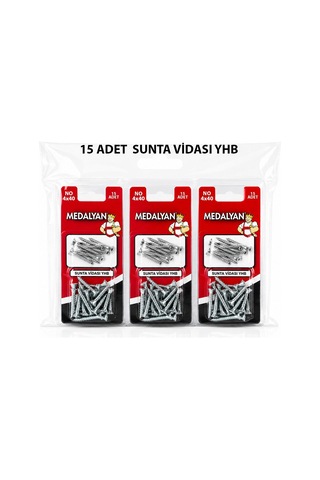 Medalyan Dl-06 Sunta Vidası 4x40 - 15 Adet- 12'li Paket Diğer
