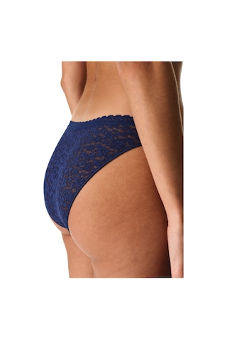 Penti Lacivert Easy Lace Dantel V Model Slip Külot