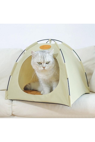 Geeroyoo Taşınabilir Katlanır Kedi Çadırı, Evcil Hayvanlar İçin Rahat Yuvası, Ped Dahil, Çeşitli Renk Ve Boyut Seçenekleri