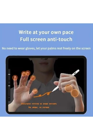 İpad Kalem Pencil Alternatifi İpad Pencil Usb-c Şarj, Palm Rejection, 8 Saat Pil İpad 6-10, A