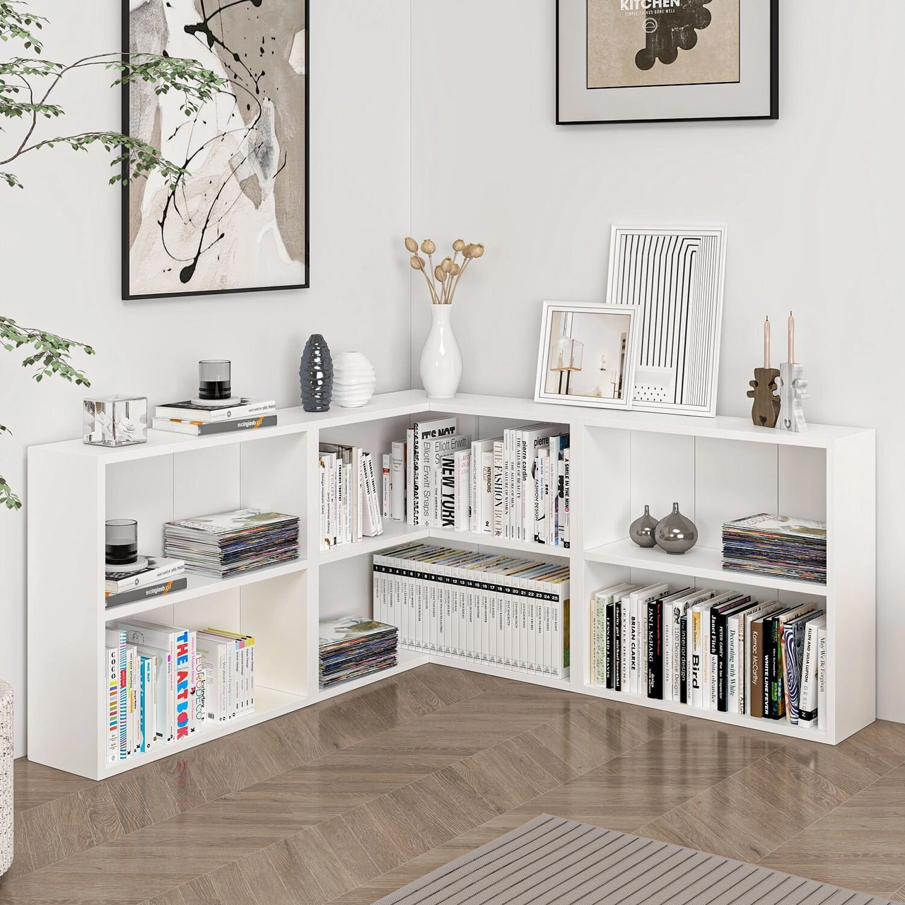 Adel Köşe Set 1 - Beyaz Beyaz