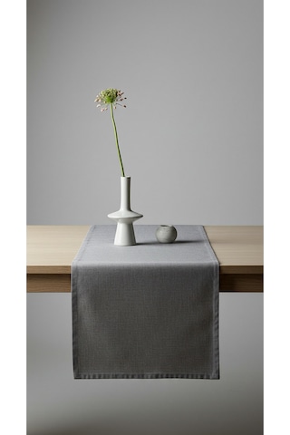 Gri Şık Masa Runnerı 50x150 Cm Modern Ve Zarif Masa Örtüsü Runner Gri