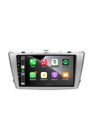 Toyota Avensis Araç Multimedya Android Ekran Carplay Double Teyp 4+64 9" 09-15 Silver Navımex