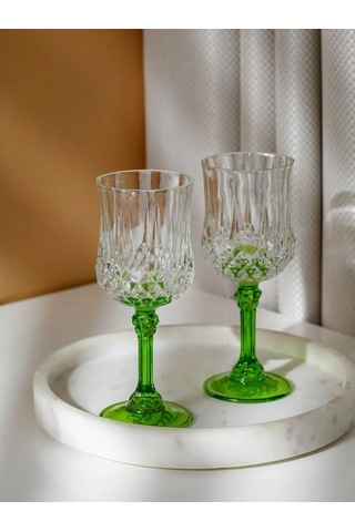 Kitoboj Yeşil Bardaklar 2 Adet 200 Ml 139304387 Şeffaf Kristal