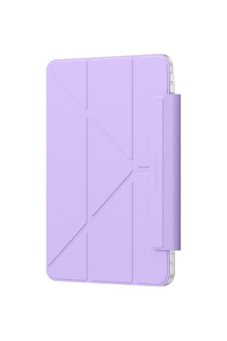 Apple Uyumlu iPad Pro 11 2025 M5 Amazingthing Minimal Mag Katlanabilir Standlı Kalem Bölmeli Kılıf Mor Kapaklı Kılıf