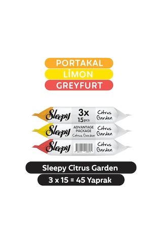 Sleepy Citrus Garden Cep Mendili 3 X 15 Adet 45 Yaprak