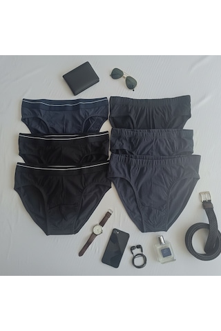 Bonbon Erkek Genç Çocuk 6'lı Paket Slip Bb2748 Karısık