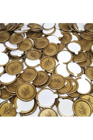 Hazır Mühür Kendinden Etiketli Mum Mührü 50 Adet Mühür