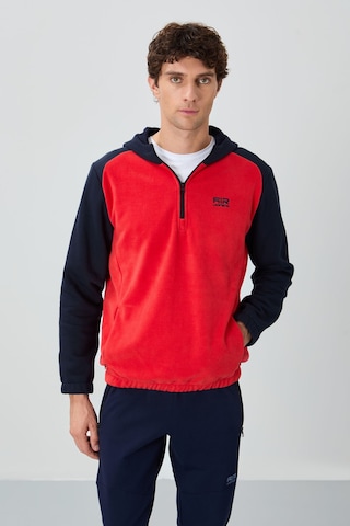 Tommy Life Ruby Fiesta Standart Kalıp Polar Erkek Sweatshirt - 88300 Kırmızı