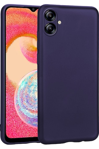 Galaxy A04e Kılıf Zore Premier Silikon Kapak Lacivert