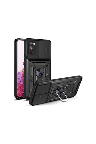 Nihcase Samsung Uyumlu Galaxy S20 Fe Kılıf Magnetik Standlı Kamera Korumalı Slide Sürgülü Cover Kapak