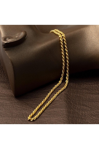 Burma Halat 8 Ayar Altın Zincir - 60 cm 8HL602