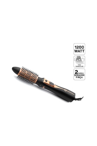 Ar5063 Volume Pro Hava Uflemeli Sac Şekillendirici, Seramik, 1200 Watt, 2 Kademe Isı Ayarı, 21 Ve 40mm Fırçalar, S