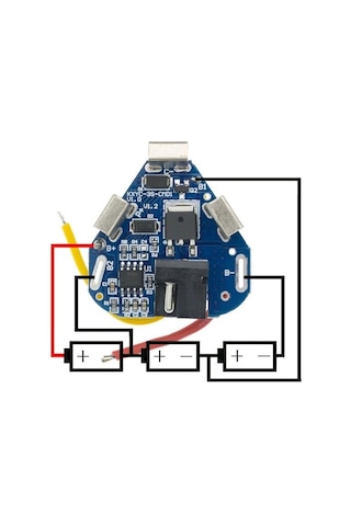 3S 6A 12,6V BMS Koruma Kartı Lityum Batarya 18650 Li-ion Lipo Pro