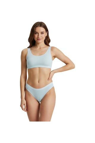 Sensu Kadın 3'lü Modal Fitilli Slip Külot Model-2 Ekru
