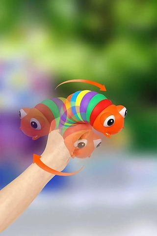 Renkli Tırtıl Oyuncak - Söktak Tırtıl - Eğlenceli Tırtıl - Renkli