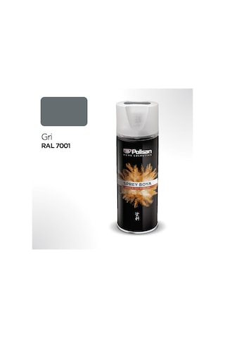 Polisan Akrilik Gri Sprey Boya 400 ml - RAL 7001
