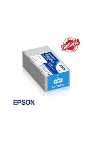Epson Colorworks Tm C3500 Kartuş Cyan Sjıc22P C C33S020602
