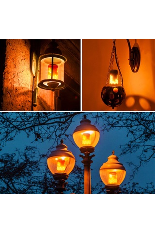 Springsun "tomshine Led Alev Ampul - 2 Işık Modu, Romantik Ortamlar İçin E26/e27"