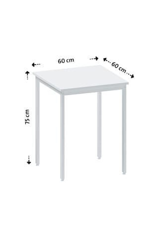 Balkon Bahçe Mutfak 5'li Bistro Set Masa Sandalye Takımı Beyaz - Beyaz