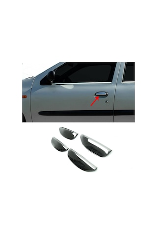 Renault Clio 2 Symbol Krom Kapı Kolu 1999-2008 Paslanmaz Çelik N11.866