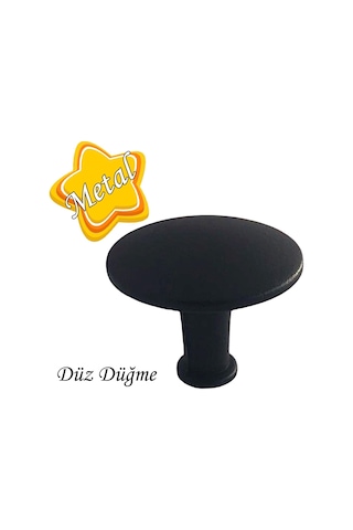 15 Adet Düz Düğme Siyah Kulp Mobilya Çekmece Dolap Kapak Kulbu Metal Kulp Aksesuarları Vidalı
